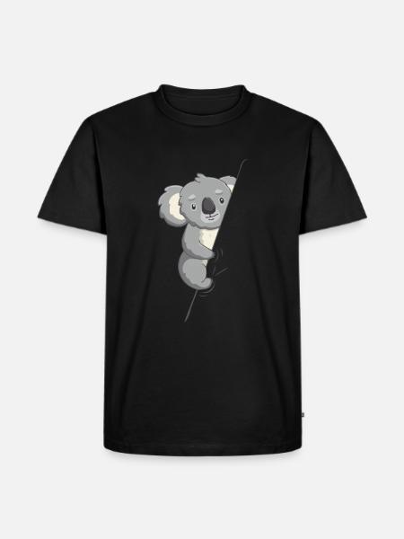 Koala Bear Australia Marsupial Koala - Men's Premium Organic T-Shirt - black