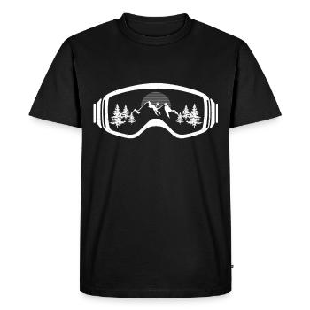 Touring Ski Glasses Ski Tour Tour Goers Ski Goggles - Men's Premium Organic T-Shirt - black - Front - Nico (187cm)