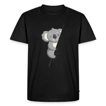 Koala Ours Australie marsupial Koala - T-shirt Premium bio Homme - noir - Devant - Nico (187cm)