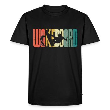 Rétro Wakeboard Sunset Fan Wakeboard - T-shirt Premium bio Homme - noir - Devant - Nico (187cm)
