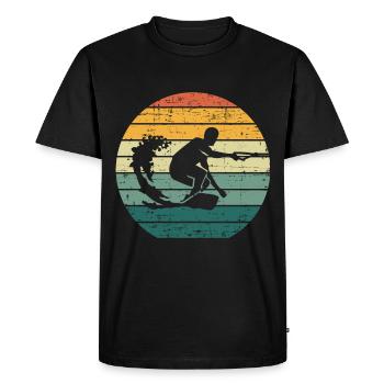 Rétro Wakeboard Wakeboard Wakeboard Wakeboard wakeboard - T-shirt Premium bio Homme - noir - Devant - Nico (187cm)