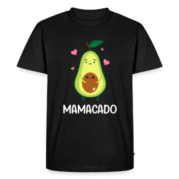 Mamacado Pregnant Avocado Mom - T-shirt Premium bio Homme - noir - Devant - Nico (187cm)