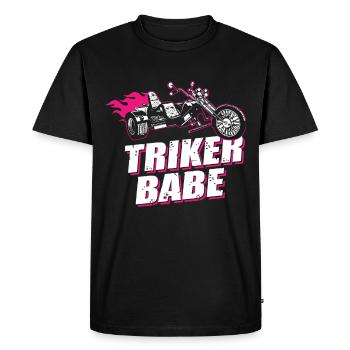 Triker Babe Tricycle Trike Rider Motorsport - Men's Premium Organic T-Shirt - black - Front - Nico (187cm)
