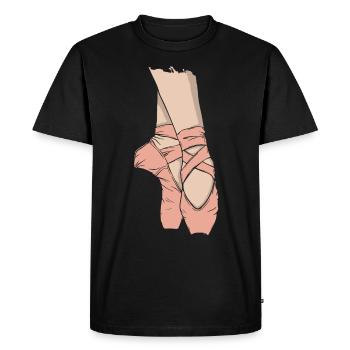 Ballet Ballet Danse Chaussures - T-shirt Premium bio Homme - noir - Devant - Nico (187cm)