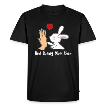 Meilleur Rabbit Mom Ever Meilleur Lapin Maman - T-shirt Premium bio Homme - noir - Devant - Nico (187cm)