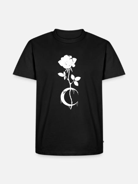 Occult Moon Rose Gothic - Men's Premium Organic T-Shirt - black