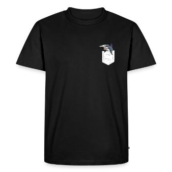 Hammerhead Shark Pocket Shark Lover Cute Shark - T-shirt Premium bio Homme - noir - Devant - Nico (187cm)
