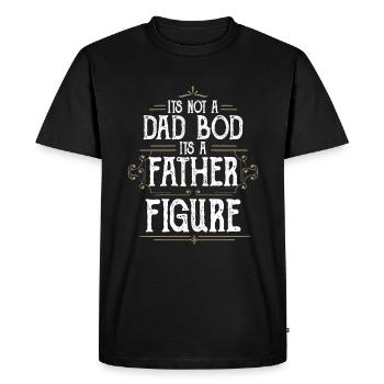 It's Not A Dad Bod It's A Father Figures - Men's Premium Organic T-Shirt - black - Front - Nico (187cm)