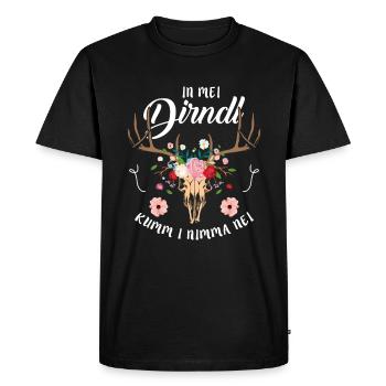 In Mei Dirndl Kumm I Nimma Nei Dirndl Replacement - Men's Premium Organic T-Shirt - black - Front - Nico (187cm)
