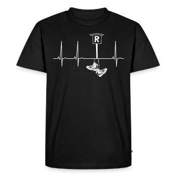 Rennsteig - Men's Premium Organic T-Shirt - black - Front - Nico (187cm)