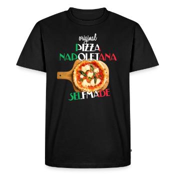 best pizza maker Homemade Original Pizza Naples - Men's Premium Organic T-Shirt - black - Front - Nico (187cm)