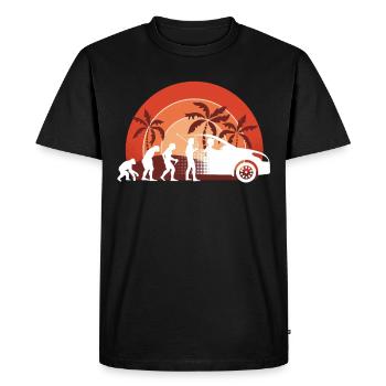 Réussi l’examen de conduite rétro cadeau - T-shirt Premium bio Homme - noir - Devant - Nico (187cm)