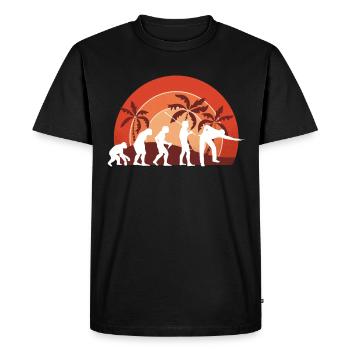 Pool Billiards Retro Evolution Billiards Pool Snooker - Men's Premium Organic T-Shirt - black - Front - Nico (187cm)