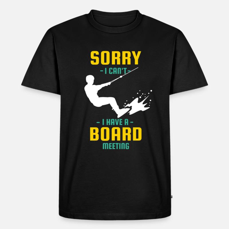 wakeboarding lovers - Männer Premium Bio T-Shirt - Schwarz