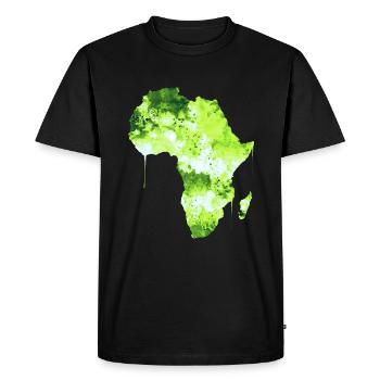 Afrique - T-shirt Premium bio Homme - noir - Devant - Nico (187cm)