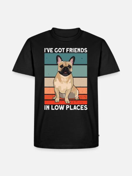 French Bulldog - Men's Premium Organic T-Shirt - black
