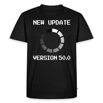 Programmer 50th Birthday informatik Gift - Men's Premium Organic T-Shirt - black - Front - Nico (187cm)