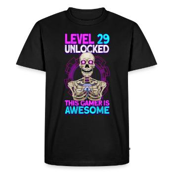 jeu de joueur 29e anniversaire jeux vidéo de jeu - T-shirt Premium bio Homme - noir - Devant - Nico (187cm)