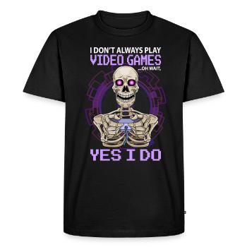gamer gaming gaming jeux vidéo cadeau - T-shirt Premium bio Homme - noir - Devant - Nico (187cm)