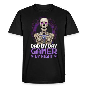 gamer gaming gaming jeux vidéo cadeau - T-shirt Premium bio Homme - noir - Devant - Nico (187cm)
