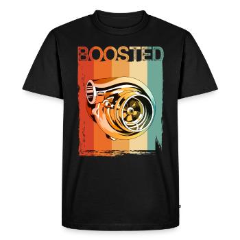Turbocompresseur Boosté Auto Tuning Car Mechanic - T-shirt Premium bio Homme - noir - Devant - Nico (187cm)