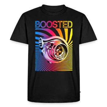 Turbocompresseur Boosté Auto Tuning Car Mechanic - T-shirt Premium bio Homme - noir - Devant - Nico (187cm)