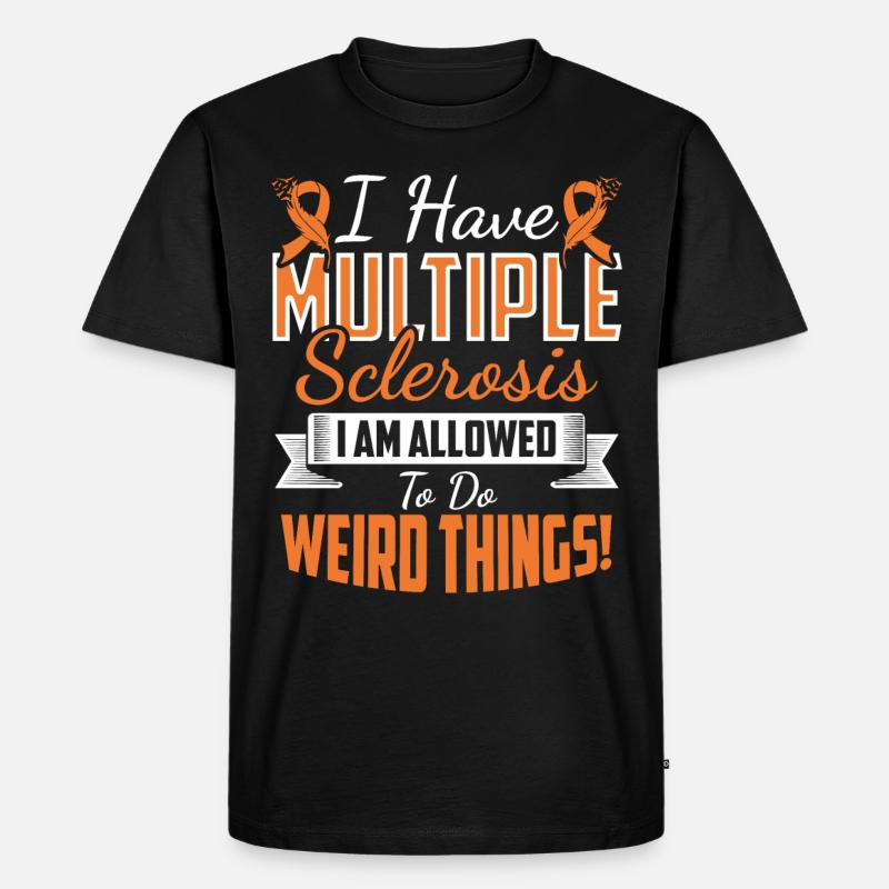 Multiple Sclerosis Awareness - Men's Premium Organic T-Shirt - black