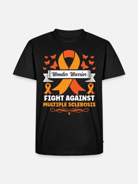 Multiple Sklerose Awareness - Männer Premium Bio T-Shirt - Schwarz
