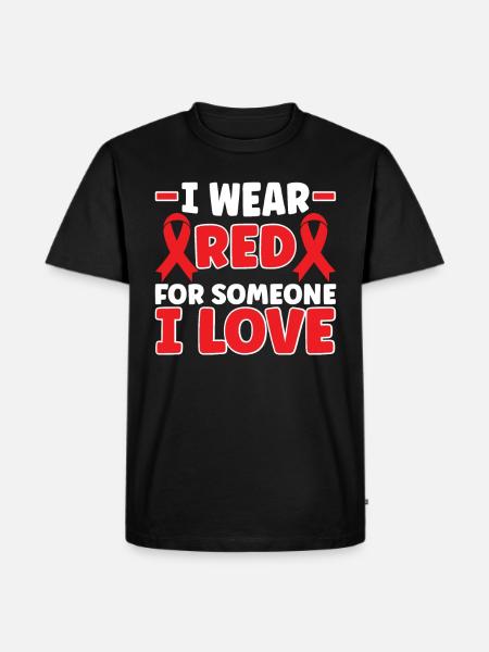 Heart disease - Men's Premium Organic T-Shirt - black