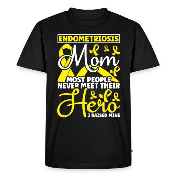 Endometriosis - Men's Premium Organic T-Shirt - black - Front - Nico (187cm)