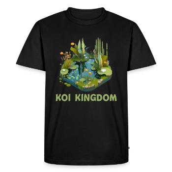Koi Nishikigoi Garden Pond Pond Paysage - T-shirt Premium bio Homme - noir - Devant - Nico (187cm)