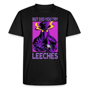 Mais avez-vous essayé Leeches Plague Doctor Halloween - T-shirt Premium bio Homme - noir - Devant - Nico (187cm)