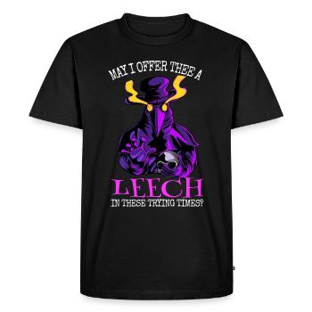 Plague Doctor Halloween Pest Doctor Masque - T-shirt Premium bio Homme - noir - Devant - Nico (187cm)