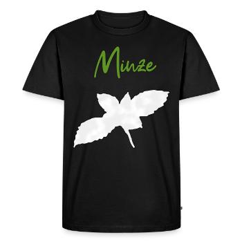 Menthe poivrée - T-shirt Premium bio Homme - noir - Devant - Nico (187cm)