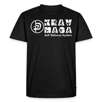 Krav Maga Autodéfense Sport de combat Arts martiaux - T-shirt Premium bio Homme - noir - Devant - Nico (187cm)
