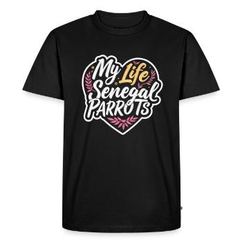 Senegal Parrot Moorhead Parrot Parrot Parrot My Life - Men's Premium Organic T-Shirt - black - Front - Nico (187cm)