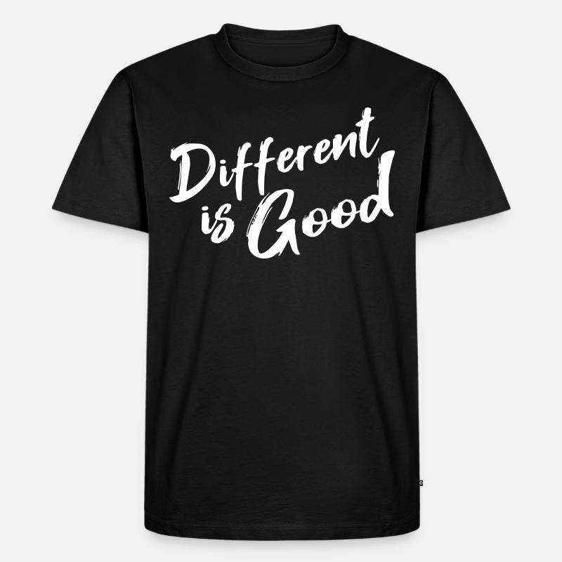 Anders ist gut - Männer Premium Bio T-Shirt - Schwarz