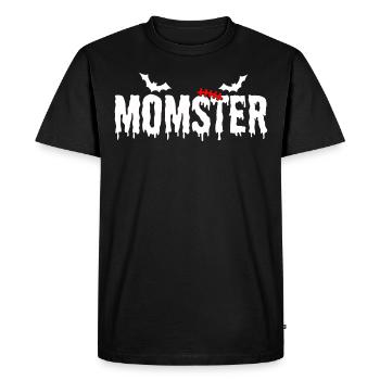 Maman Halloween Momster Monster - T-shirt Premium bio Homme - noir - Devant - Nico (187cm)