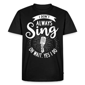 Chanteurs musiciens chanter musique Karaoke chanson - T-shirt Premium bio Homme - noir - Devant - Nico (187cm)