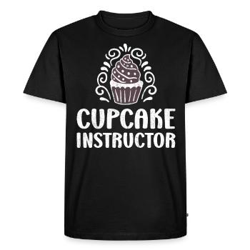 Instructeur de cupcakes - T-shirt Premium bio Homme - noir - Devant - Nico (187cm)