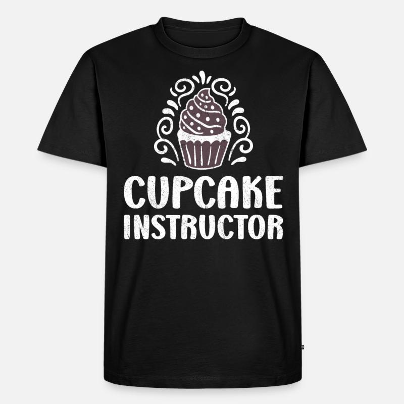 Cupcake Instructor - Männer Premium Bio T-Shirt - Schwarz