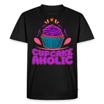 Cupcake Aholic Cupcake Accro - T-shirt Premium bio Homme - noir - Devant - Nico (187cm)