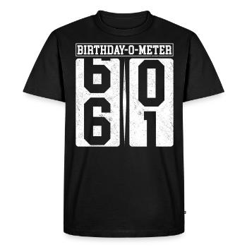 Anniversaire-O-Meter 61 Joyeux 61ème anniversaire Célébrant - T-shirt Premium bio Homme - noir - Devant - Nico (187cm)