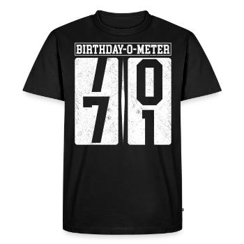 Anniversaire-O-Meter 71 Joyeux 71ème anniversaire Célébrant - T-shirt Premium bio Homme - noir - Devant - Nico (187cm)