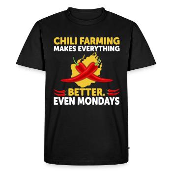 L’agriculture chilienne rend tout meilleur - T-shirt Premium bio Homme - noir - Devant - Nico (187cm)