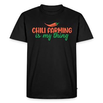 L’agriculture chilienne est mon truc - T-shirt Premium bio Homme - noir - Devant - Nico (187cm)