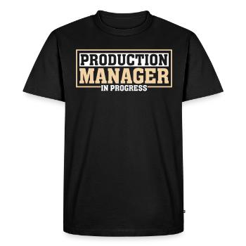 Responsable de production en cours - T-shirt Premium bio Homme - noir - Devant - Nico (187cm)