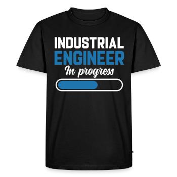 Industrial Engineer In Progress - Men's Premium Organic T-Shirt - black - Front - Nico (187cm)