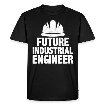 Future Industrial Engineer - Men's Premium Organic T-Shirt - black - Front - Nico (187cm)