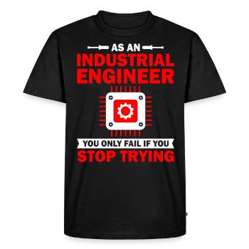 As An Industrial Engineer - Men's Premium Organic T-Shirt - black - Front - Nico (187cm)